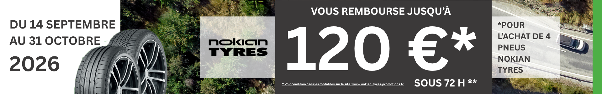Offre promotionnelle Nokian Tyres